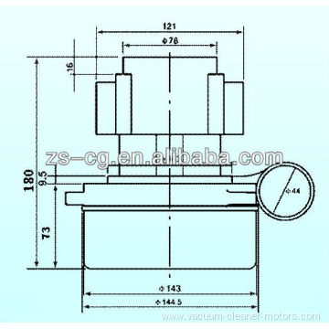 VACUUM CLEANER by-pass motor